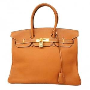 Hermes Birkin 35 Togo Gold Handbag (□G stamp) - Women's